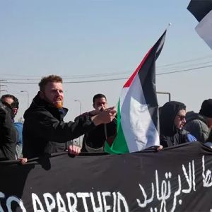 Youth of Sumud protest in South Hebron Hills